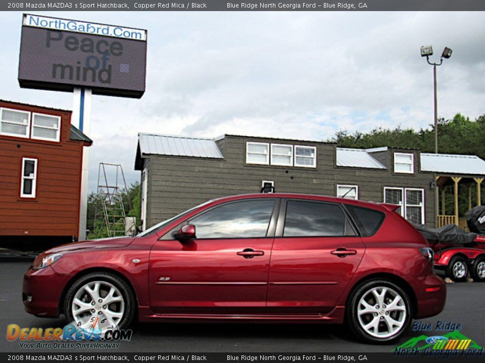 2008 Mazda MAZDA3 s Sport Hatchback Copper Red Mica / Black Photo #2
