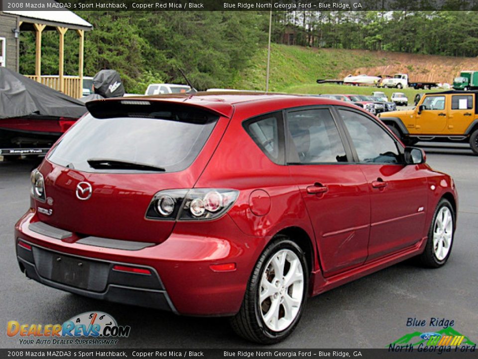 2008 Mazda MAZDA3 s Sport Hatchback Copper Red Mica / Black Photo #6
