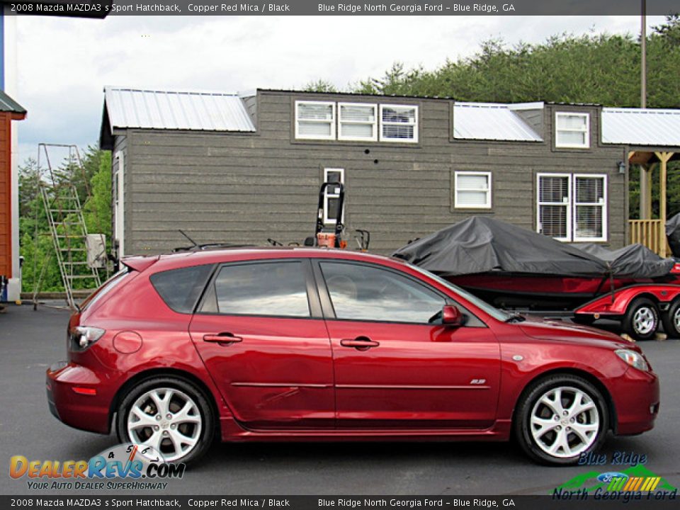 2008 Mazda MAZDA3 s Sport Hatchback Copper Red Mica / Black Photo #7