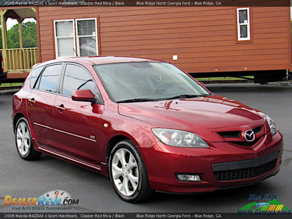 2008 Mazda MAZDA3 s Sport Hatchback Copper Red Mica / Black Photo #8