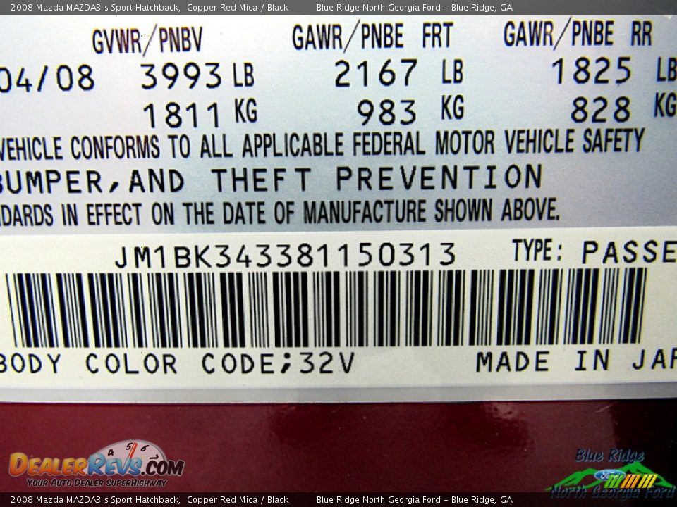 2008 Mazda MAZDA3 s Sport Hatchback Copper Red Mica / Black Photo #27