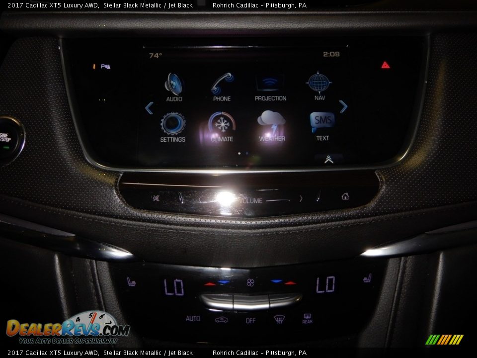 2017 Cadillac XT5 Luxury AWD Stellar Black Metallic / Jet Black Photo #18