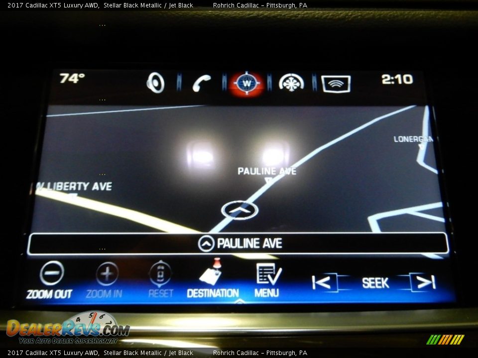 2017 Cadillac XT5 Luxury AWD Stellar Black Metallic / Jet Black Photo #24