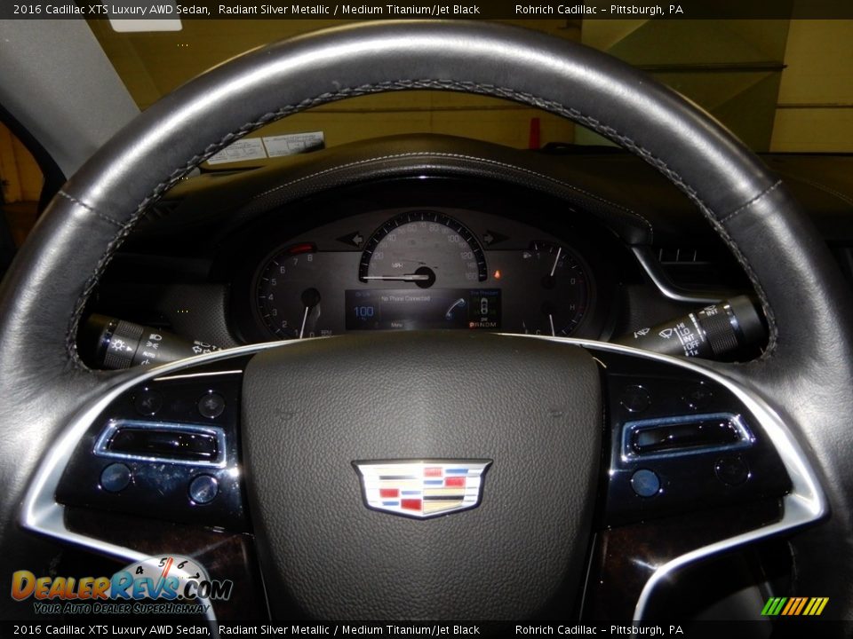 2016 Cadillac XTS Luxury AWD Sedan Radiant Silver Metallic / Medium Titanium/Jet Black Photo #15