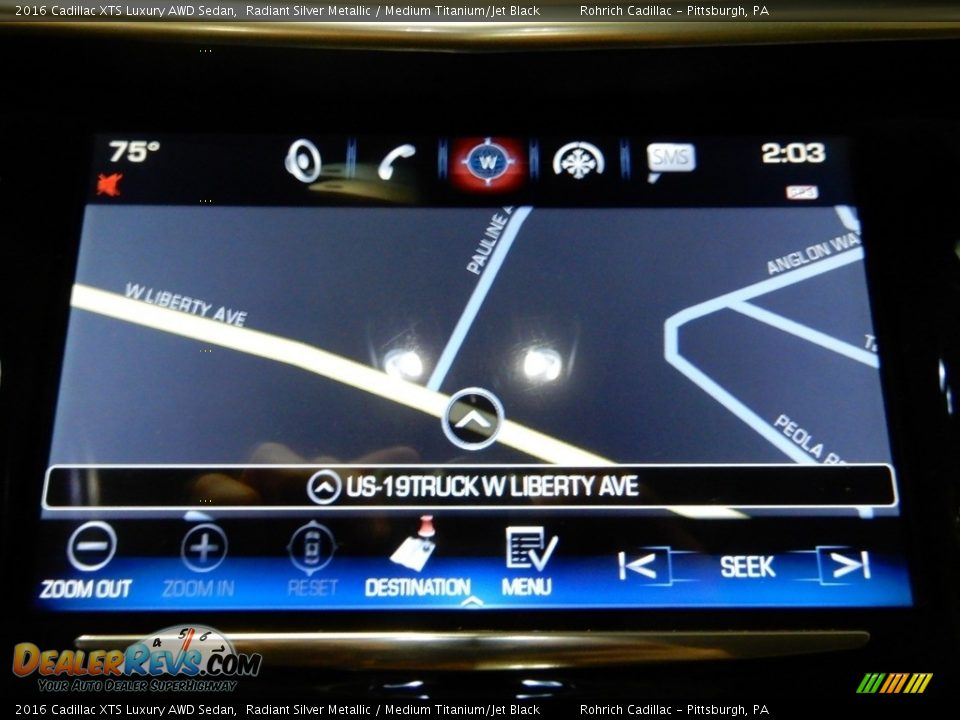 2016 Cadillac XTS Luxury AWD Sedan Radiant Silver Metallic / Medium Titanium/Jet Black Photo #24