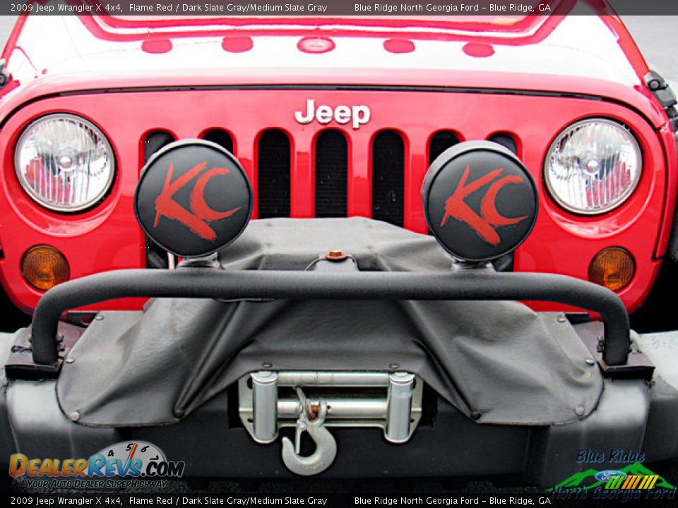2009 Jeep Wrangler X 4x4 Flame Red / Dark Slate Gray/Medium Slate Gray Photo #8