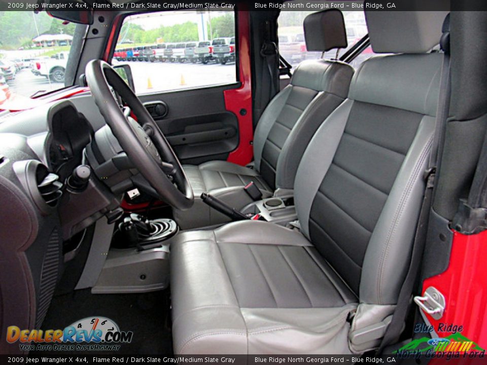 2009 Jeep Wrangler X 4x4 Flame Red / Dark Slate Gray/Medium Slate Gray Photo #11