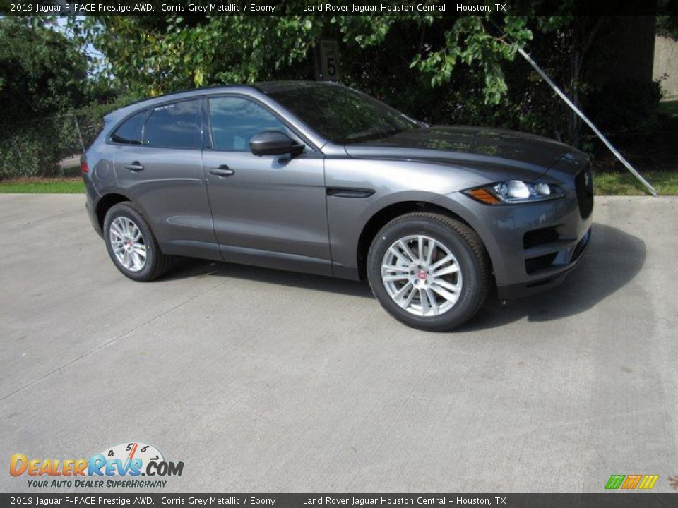 2019 Jaguar F-PACE Prestige AWD Corris Grey Metallic / Ebony Photo #1