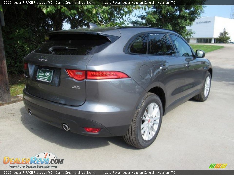 2019 Jaguar F-PACE Prestige AWD Corris Grey Metallic / Ebony Photo #7