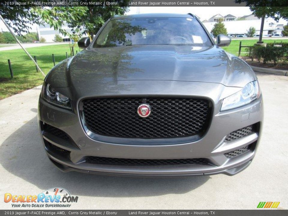 2019 Jaguar F-PACE Prestige AWD Corris Grey Metallic / Ebony Photo #9