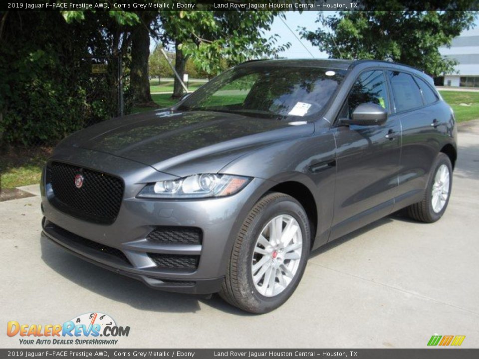 2019 Jaguar F-PACE Prestige AWD Corris Grey Metallic / Ebony Photo #10