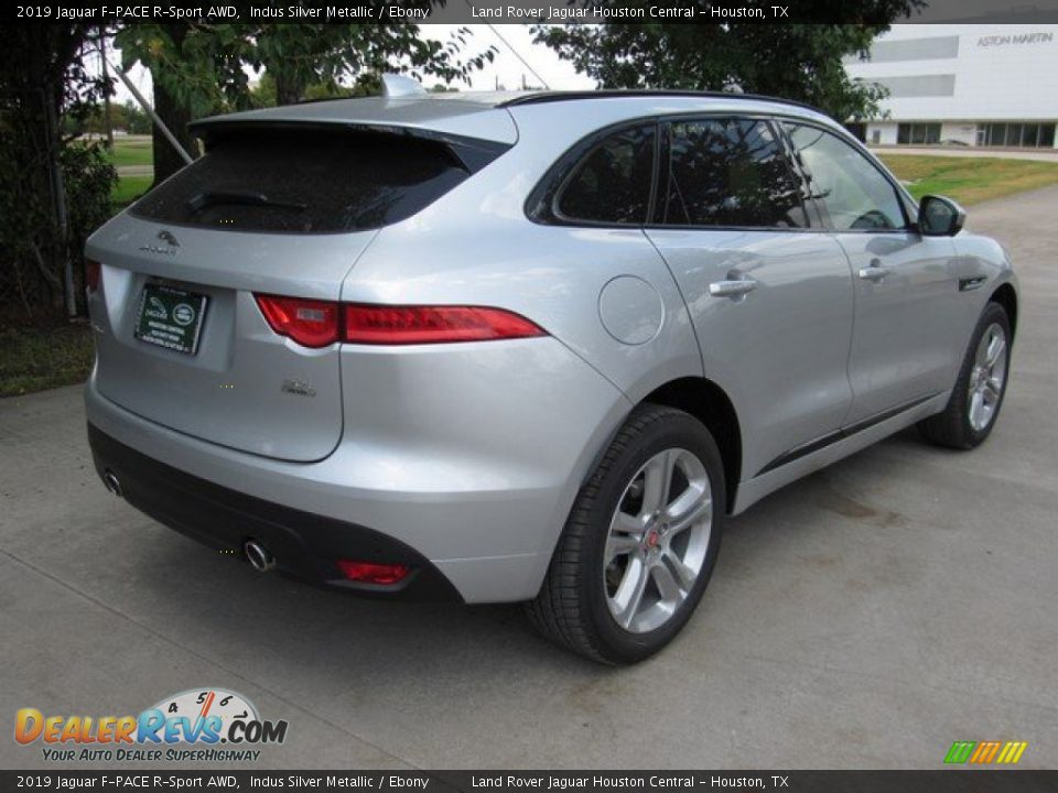 2019 Jaguar F-PACE R-Sport AWD Indus Silver Metallic / Ebony Photo #7