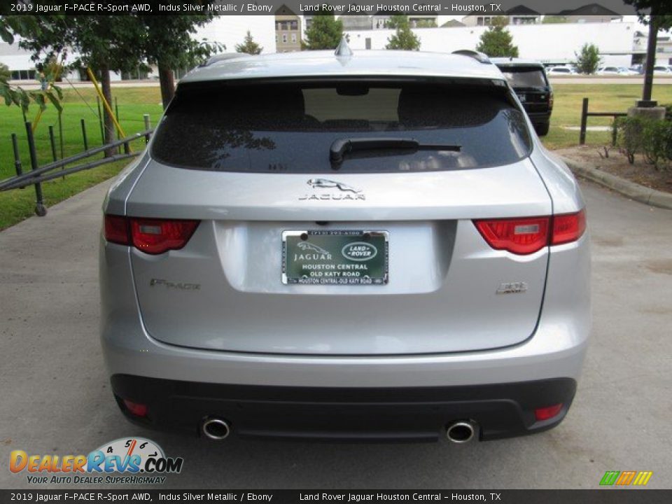 2019 Jaguar F-PACE R-Sport AWD Indus Silver Metallic / Ebony Photo #8