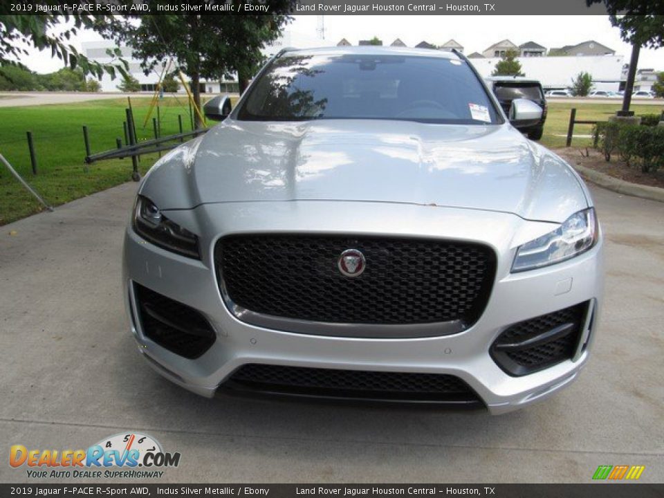 2019 Jaguar F-PACE R-Sport AWD Indus Silver Metallic / Ebony Photo #9