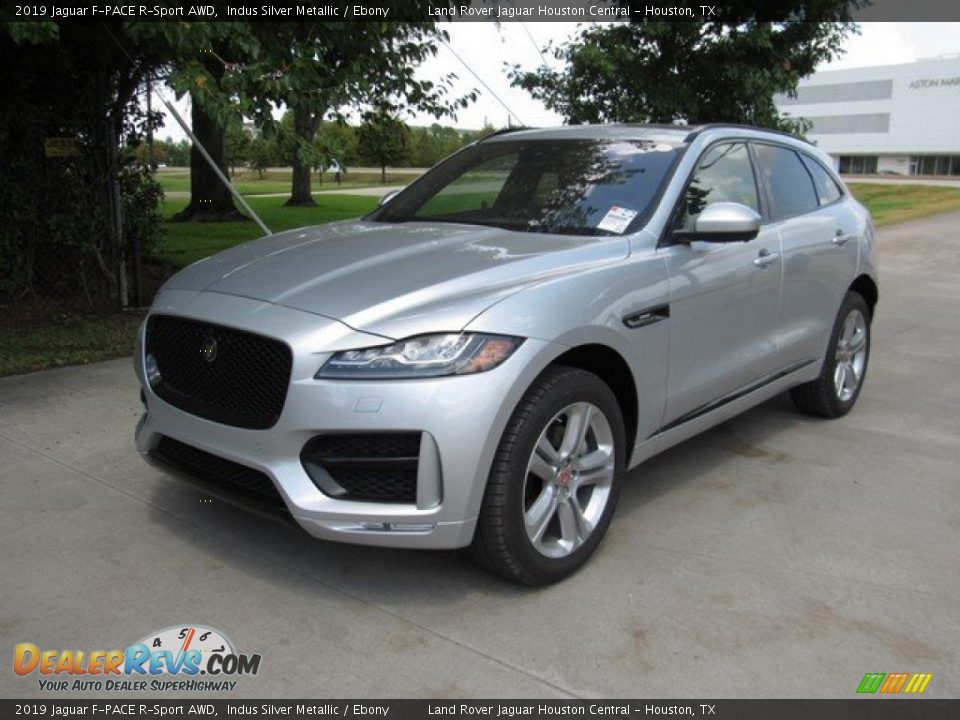 2019 Jaguar F-PACE R-Sport AWD Indus Silver Metallic / Ebony Photo #10