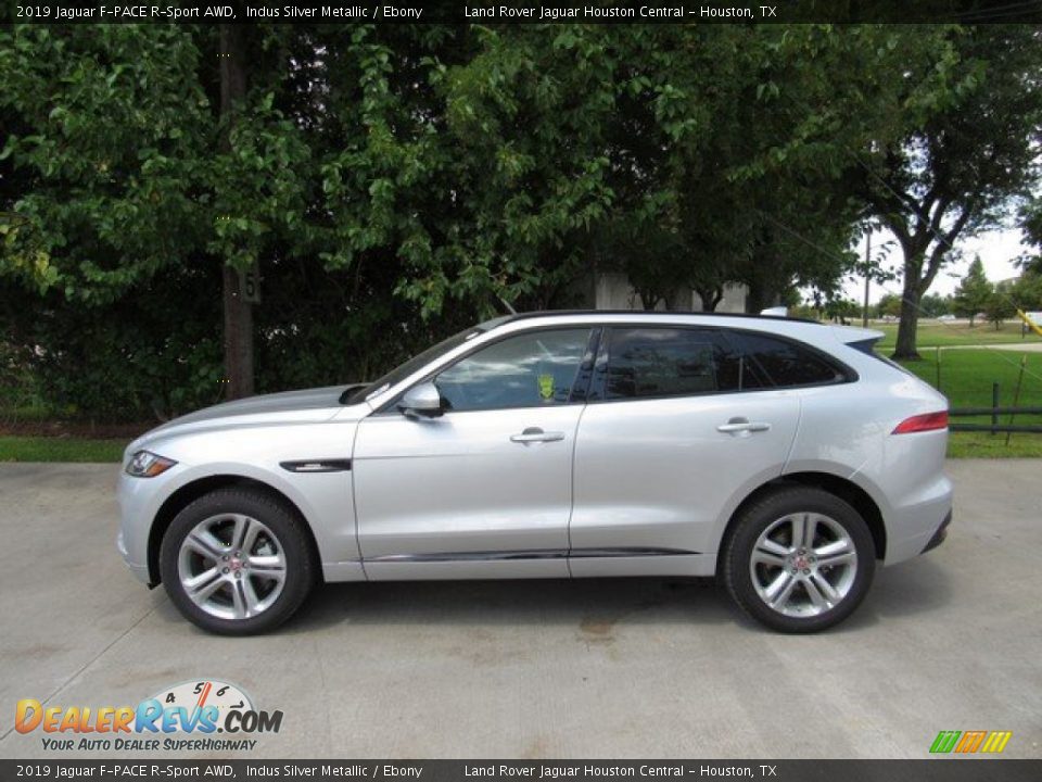 2019 Jaguar F-PACE R-Sport AWD Indus Silver Metallic / Ebony Photo #11