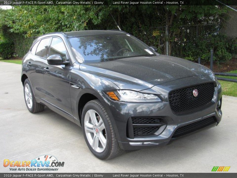 Carpathian Grey Metallic 2019 Jaguar F-PACE R-Sport AWD Photo #2