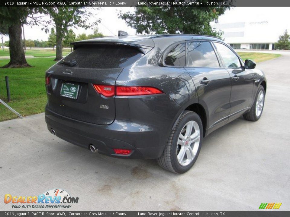 2019 Jaguar F-PACE R-Sport AWD Carpathian Grey Metallic / Ebony Photo #7