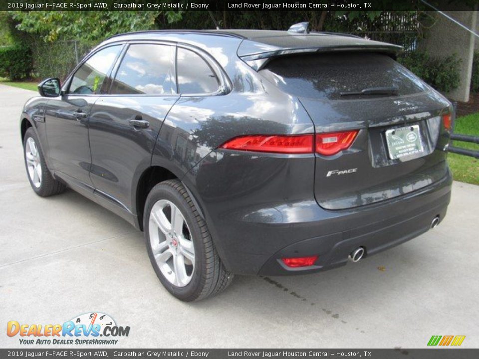 2019 Jaguar F-PACE R-Sport AWD Carpathian Grey Metallic / Ebony Photo #12