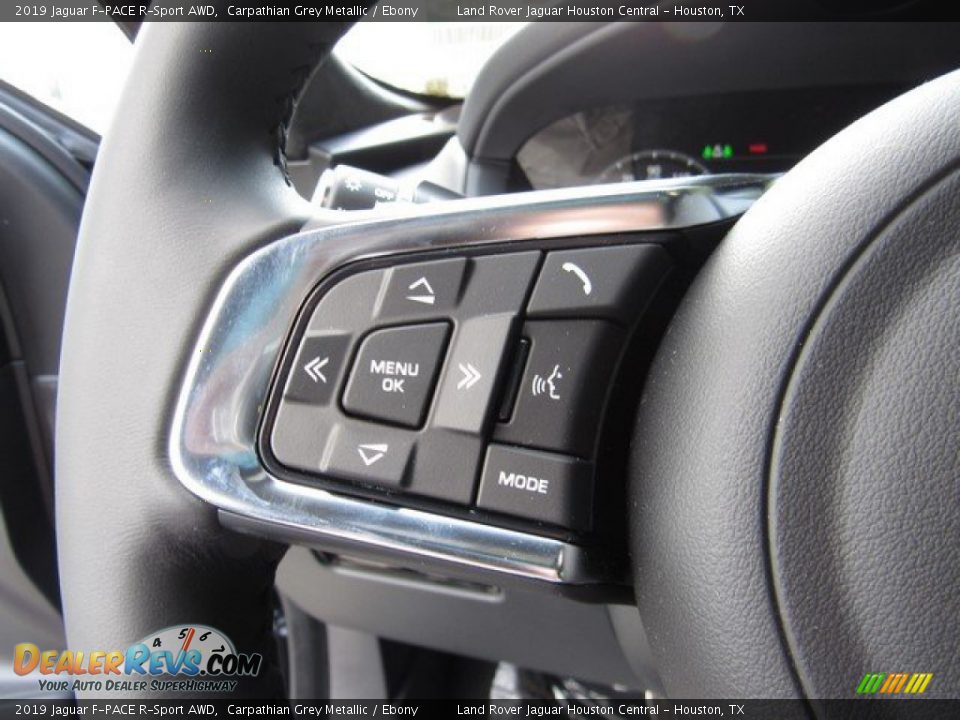 2019 Jaguar F-PACE R-Sport AWD Steering Wheel Photo #28