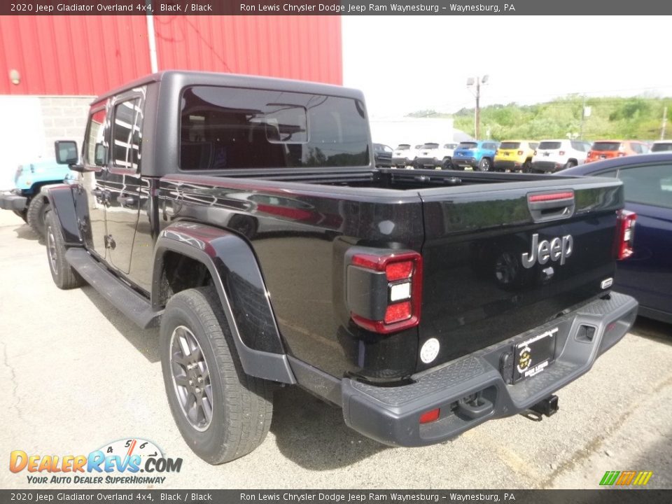 2020 Jeep Gladiator Overland 4x4 Black / Black Photo #3