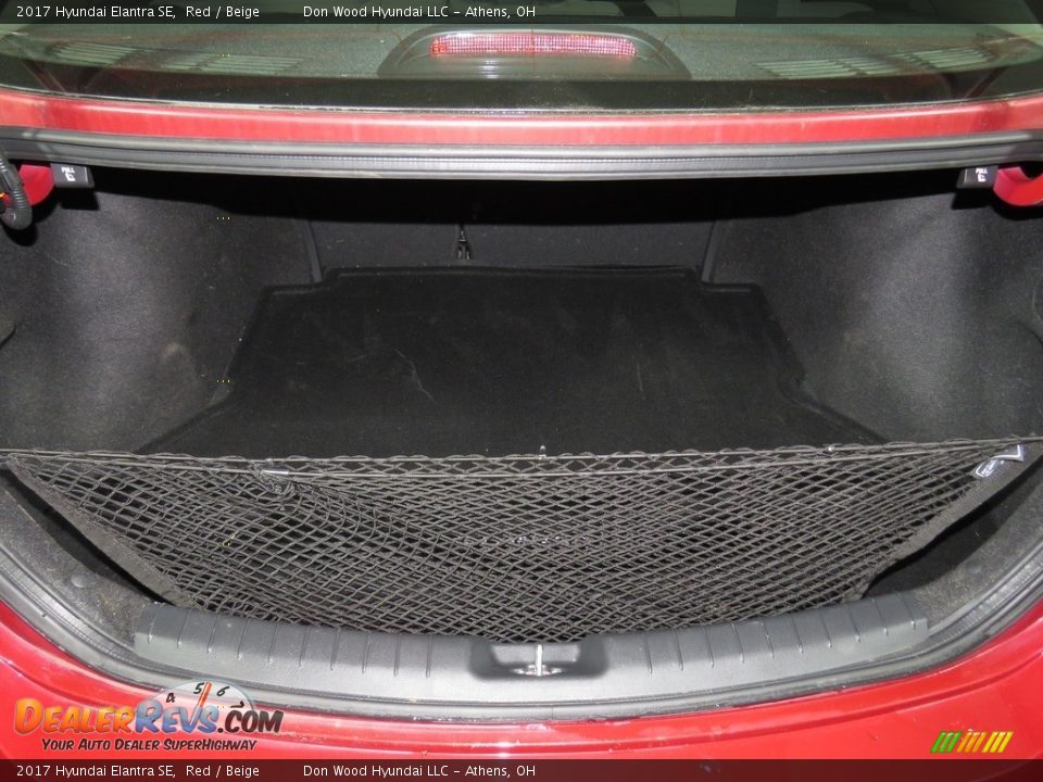 2017 Hyundai Elantra SE Red / Beige Photo #13