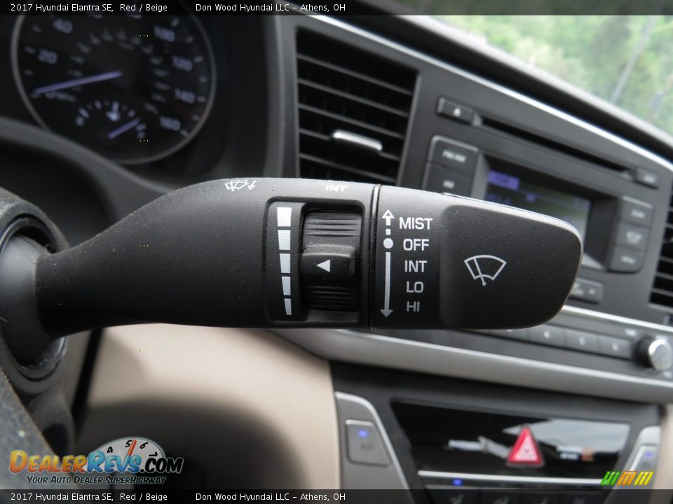 2017 Hyundai Elantra SE Red / Beige Photo #36