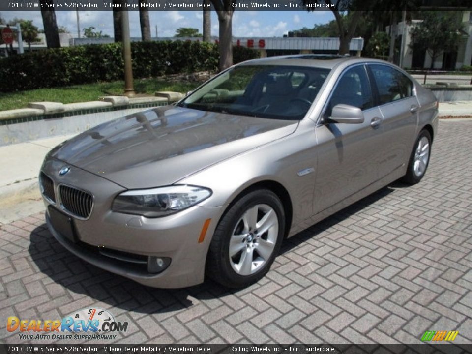 2013 BMW 5 Series 528i Sedan Milano Beige Metallic / Venetian Beige Photo #1