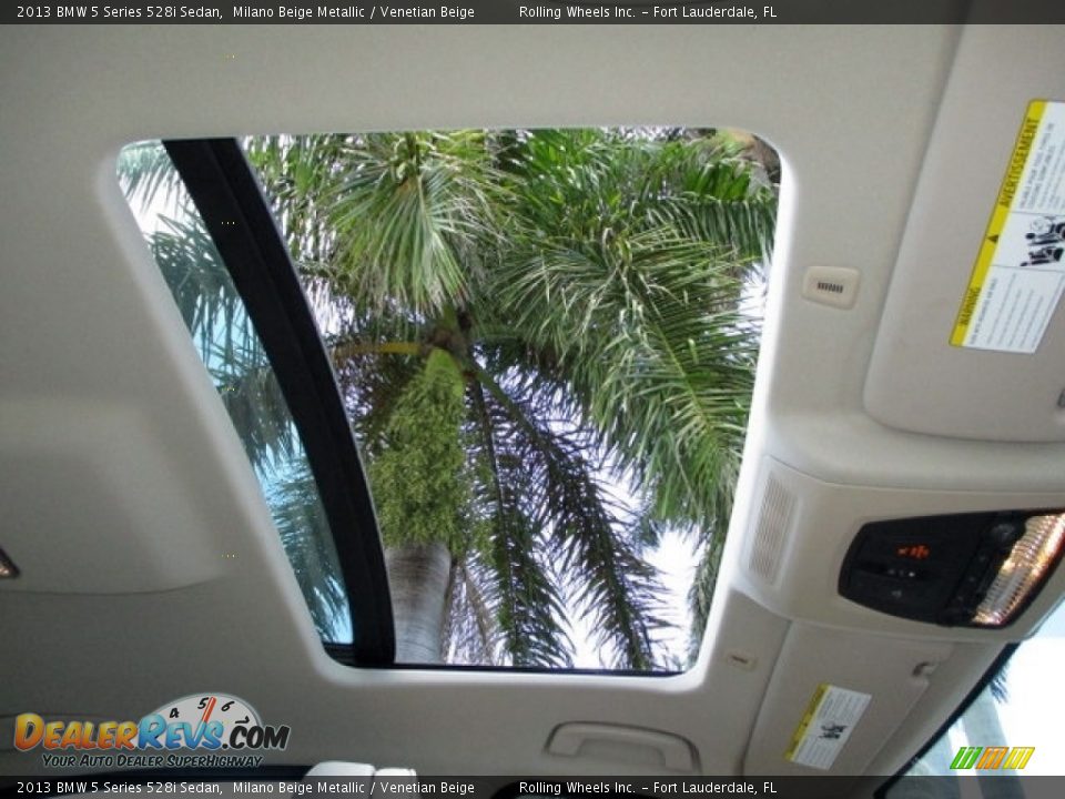 2013 BMW 5 Series 528i Sedan Milano Beige Metallic / Venetian Beige Photo #6
