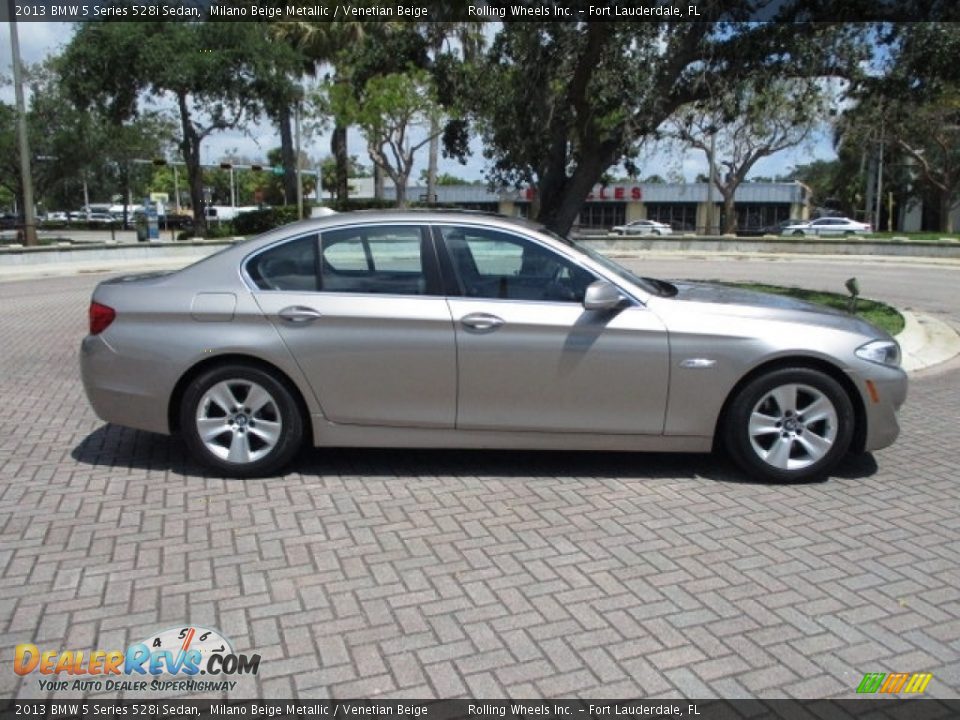 2013 BMW 5 Series 528i Sedan Milano Beige Metallic / Venetian Beige Photo #12