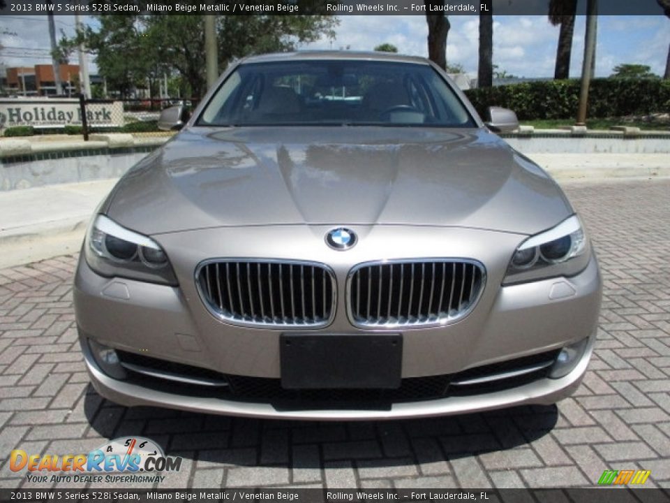 2013 BMW 5 Series 528i Sedan Milano Beige Metallic / Venetian Beige Photo #16