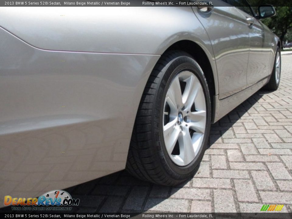 2013 BMW 5 Series 528i Sedan Milano Beige Metallic / Venetian Beige Photo #19