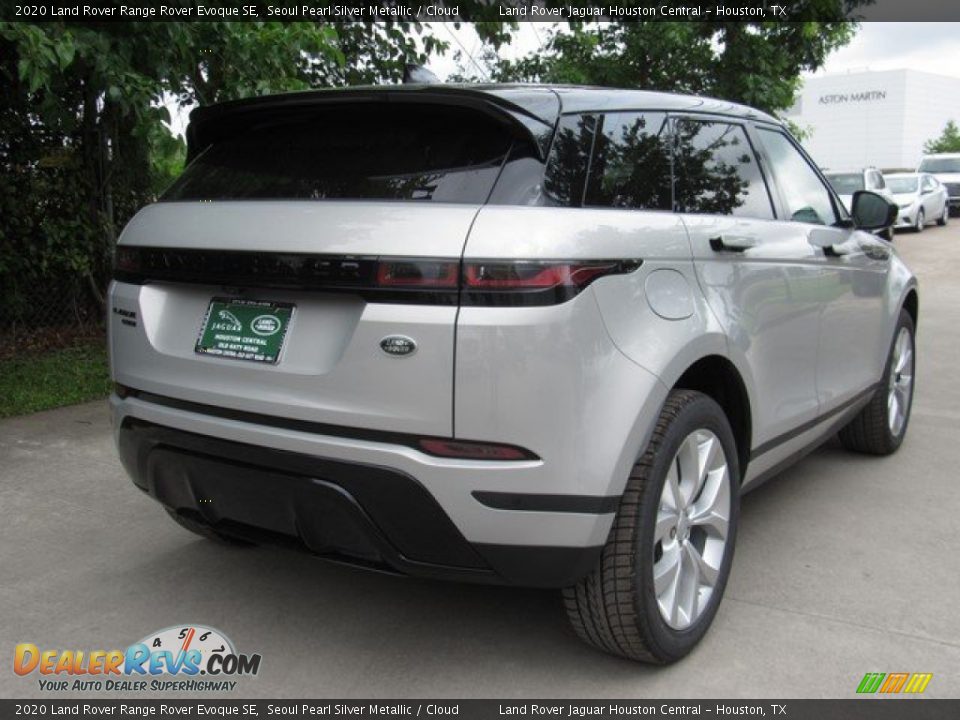 2020 Land Rover Range Rover Evoque SE Seoul Pearl Silver Metallic / Cloud Photo #7