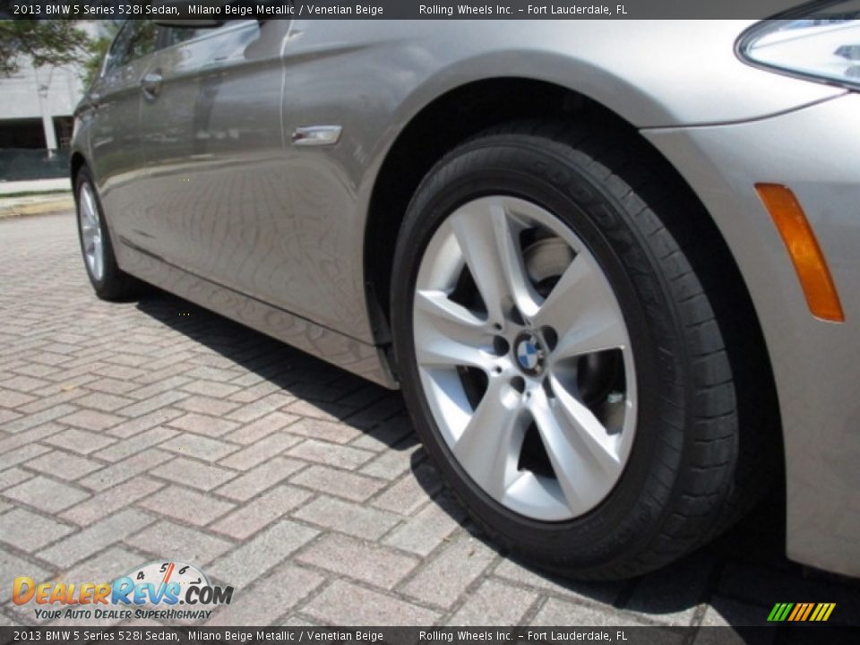 2013 BMW 5 Series 528i Sedan Milano Beige Metallic / Venetian Beige Photo #21