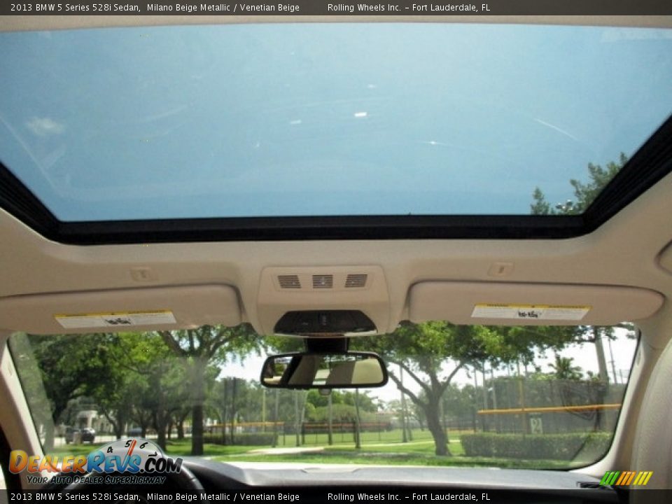 2013 BMW 5 Series 528i Sedan Milano Beige Metallic / Venetian Beige Photo #24