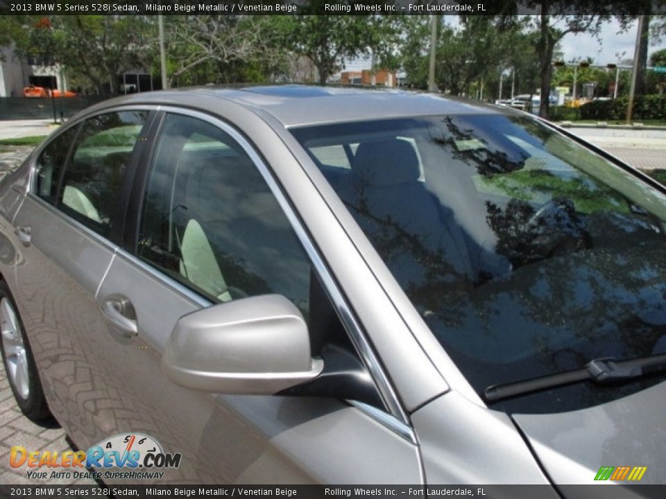 2013 BMW 5 Series 528i Sedan Milano Beige Metallic / Venetian Beige Photo #25