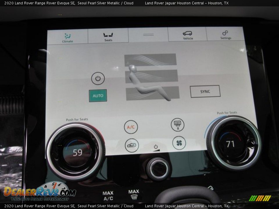 Controls of 2020 Land Rover Range Rover Evoque SE Photo #35
