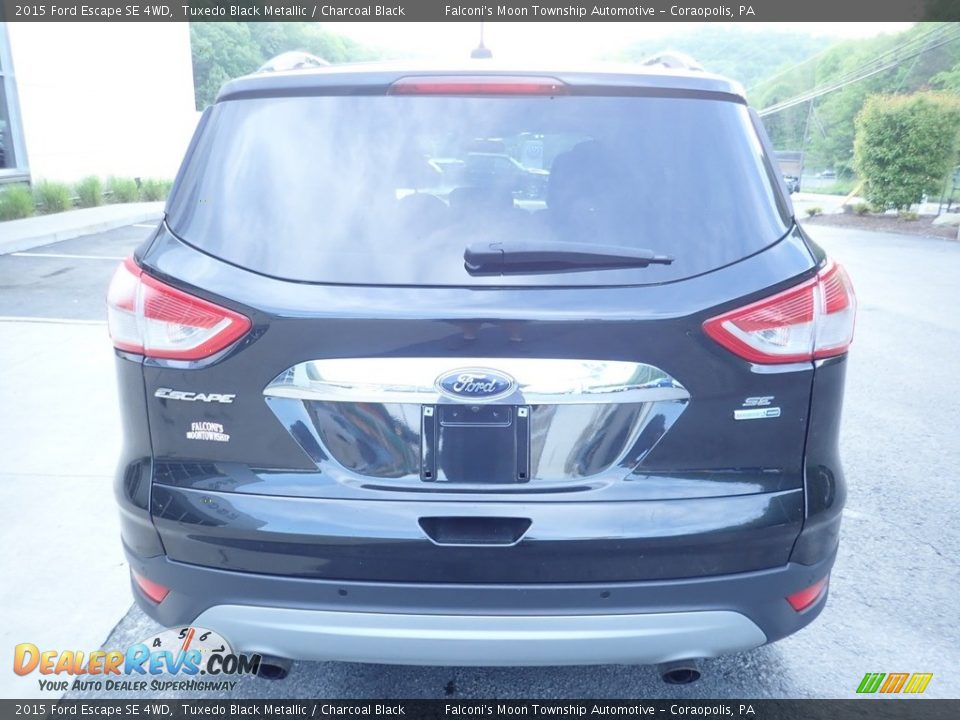 2015 Ford Escape SE 4WD Tuxedo Black Metallic / Charcoal Black Photo #3