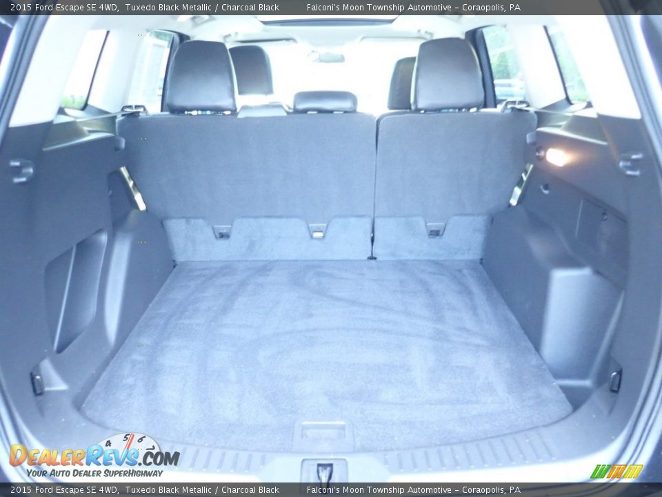 2015 Ford Escape SE 4WD Tuxedo Black Metallic / Charcoal Black Photo #4