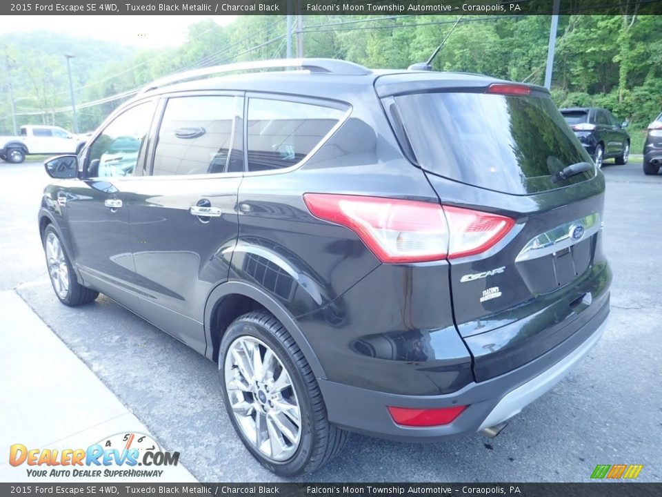 2015 Ford Escape SE 4WD Tuxedo Black Metallic / Charcoal Black Photo #5