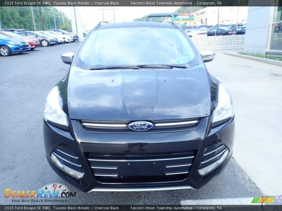 2015 Ford Escape SE 4WD Tuxedo Black Metallic / Charcoal Black Photo #8