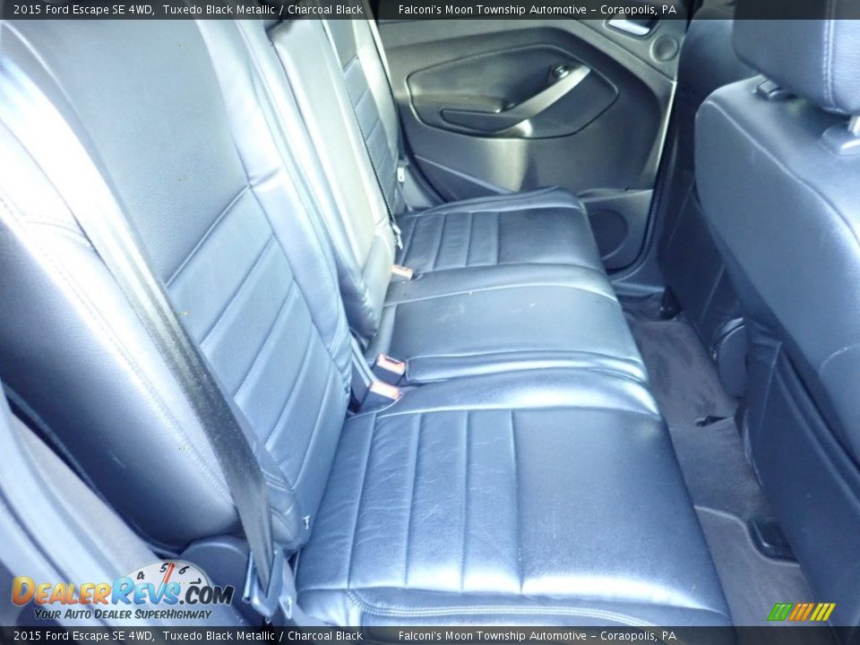 2015 Ford Escape SE 4WD Tuxedo Black Metallic / Charcoal Black Photo #14
