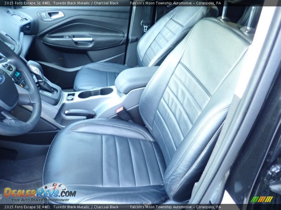 2015 Ford Escape SE 4WD Tuxedo Black Metallic / Charcoal Black Photo #15