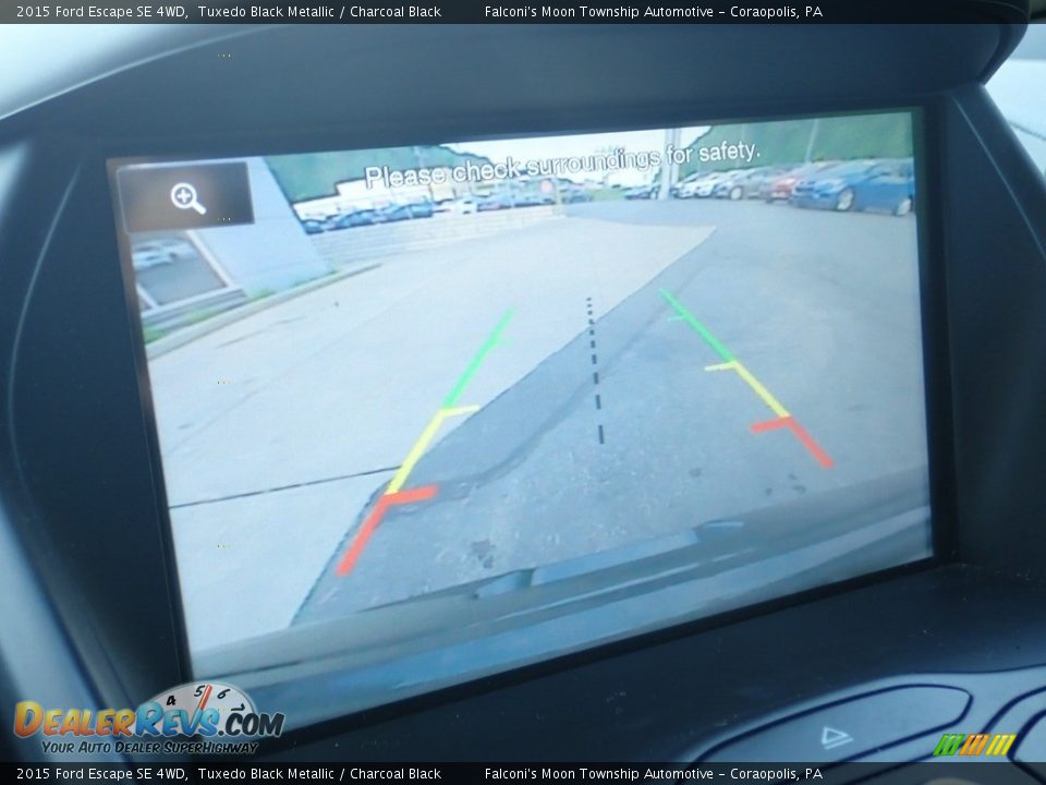 2015 Ford Escape SE 4WD Tuxedo Black Metallic / Charcoal Black Photo #25
