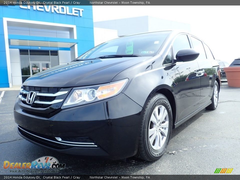 2014 Honda Odyssey EX Crystal Black Pearl / Gray Photo #2