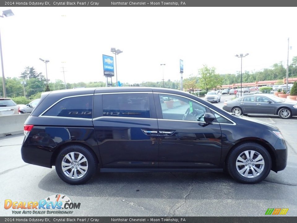 2014 Honda Odyssey EX Crystal Black Pearl / Gray Photo #10