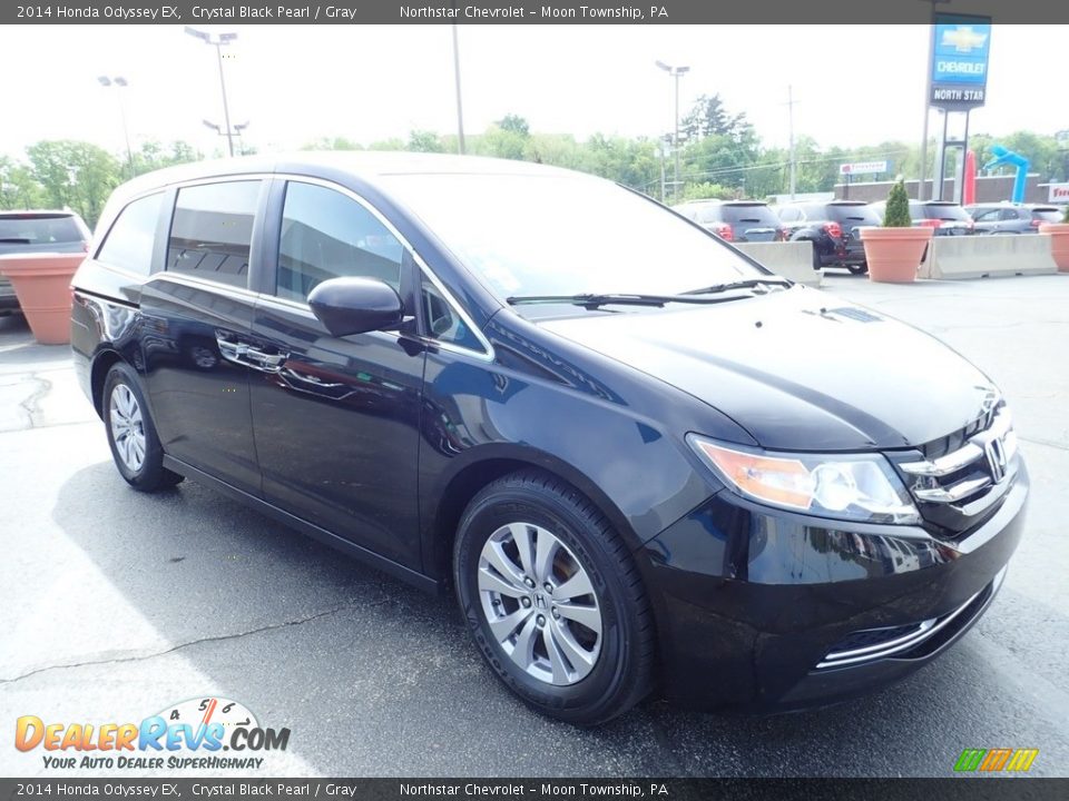 2014 Honda Odyssey EX Crystal Black Pearl / Gray Photo #11