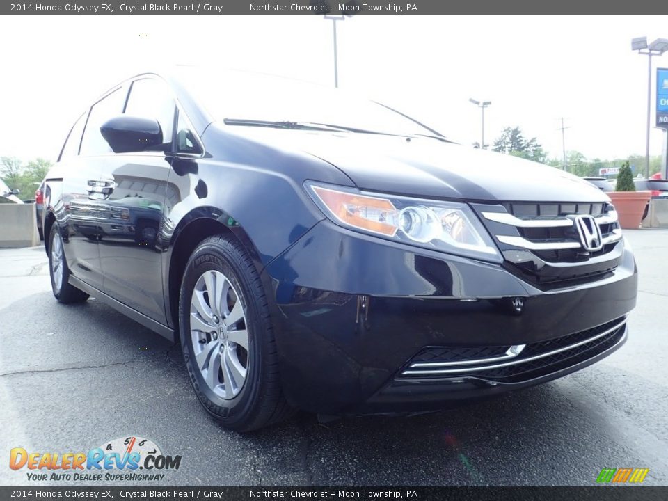 2014 Honda Odyssey EX Crystal Black Pearl / Gray Photo #12
