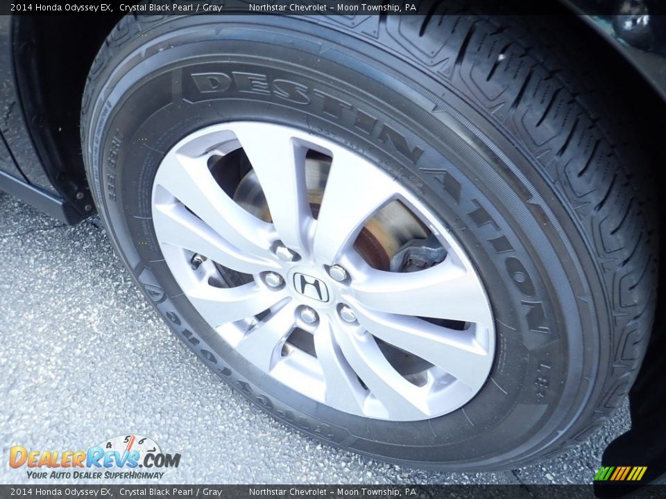 2014 Honda Odyssey EX Crystal Black Pearl / Gray Photo #14
