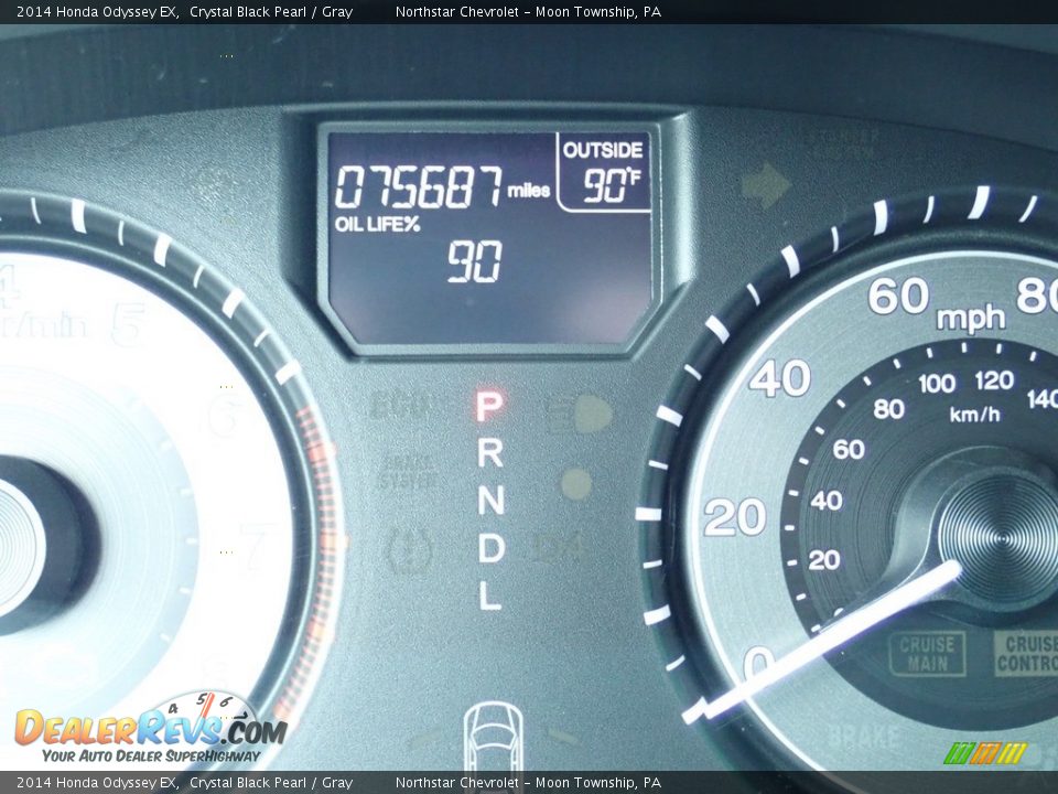 2014 Honda Odyssey EX Crystal Black Pearl / Gray Photo #29